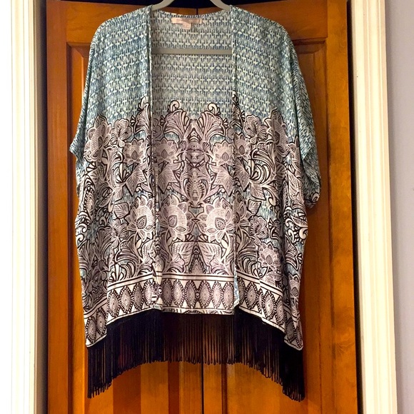 BLACK//TEAL TUNIC - Picture 2 of 2